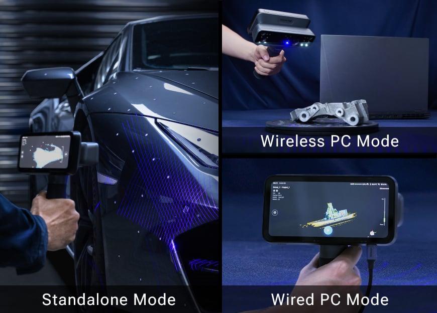 EinScan Rigil Triple Work Modes