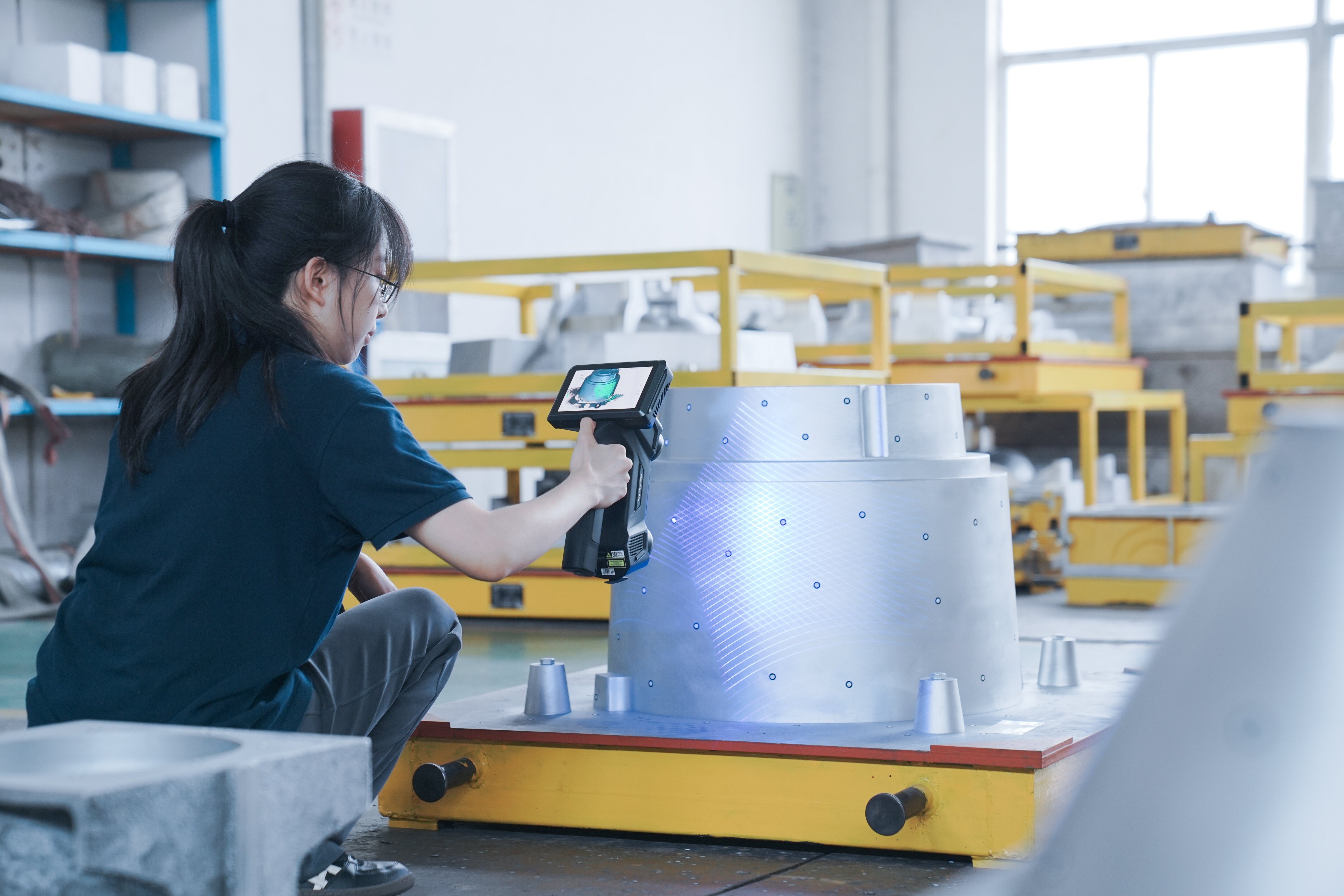 Scanning a mold with FreeScan Omni