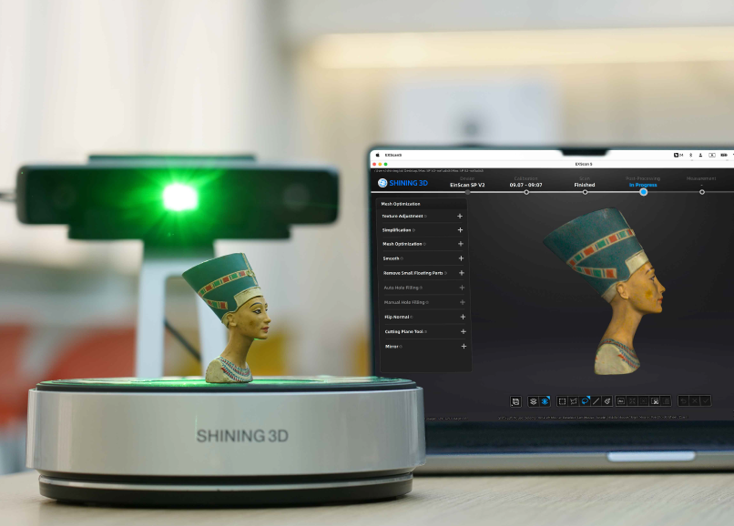 EinScan SP V2 Extensive Scanning Range from Small to Large