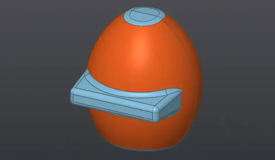 3D model of the finial sand core2